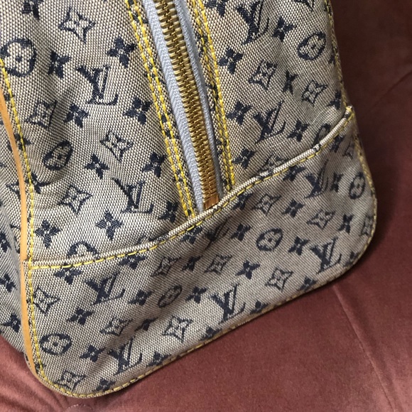 Vintage Denim Louis Vuitton Satchel - Picture 9 of 17